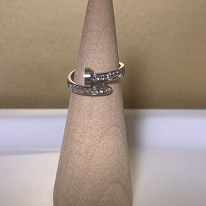 Elegant Silver nail Ring